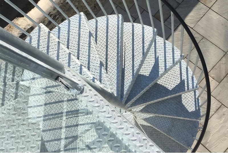 Why we galvanize our external stair kits.