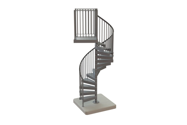 Render of spiral staircase kit